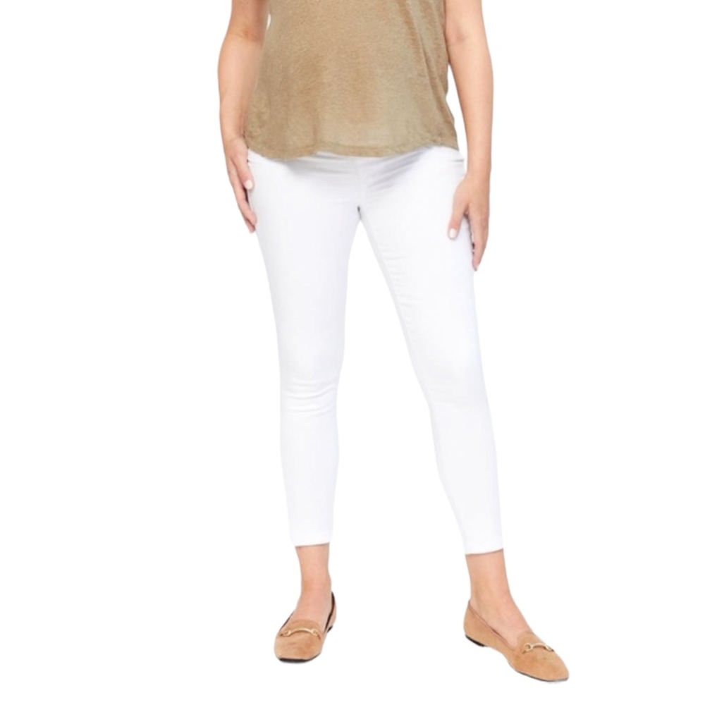 NWT 1822 Butter Denim White Ankle Skinny Jeans Maternity Size 28  Reg. $59
